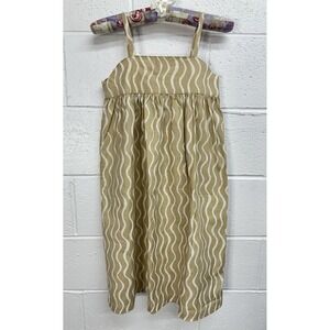 Beau Loves Long Stella Dress Caramel Wiggle Print / Girls 8-9